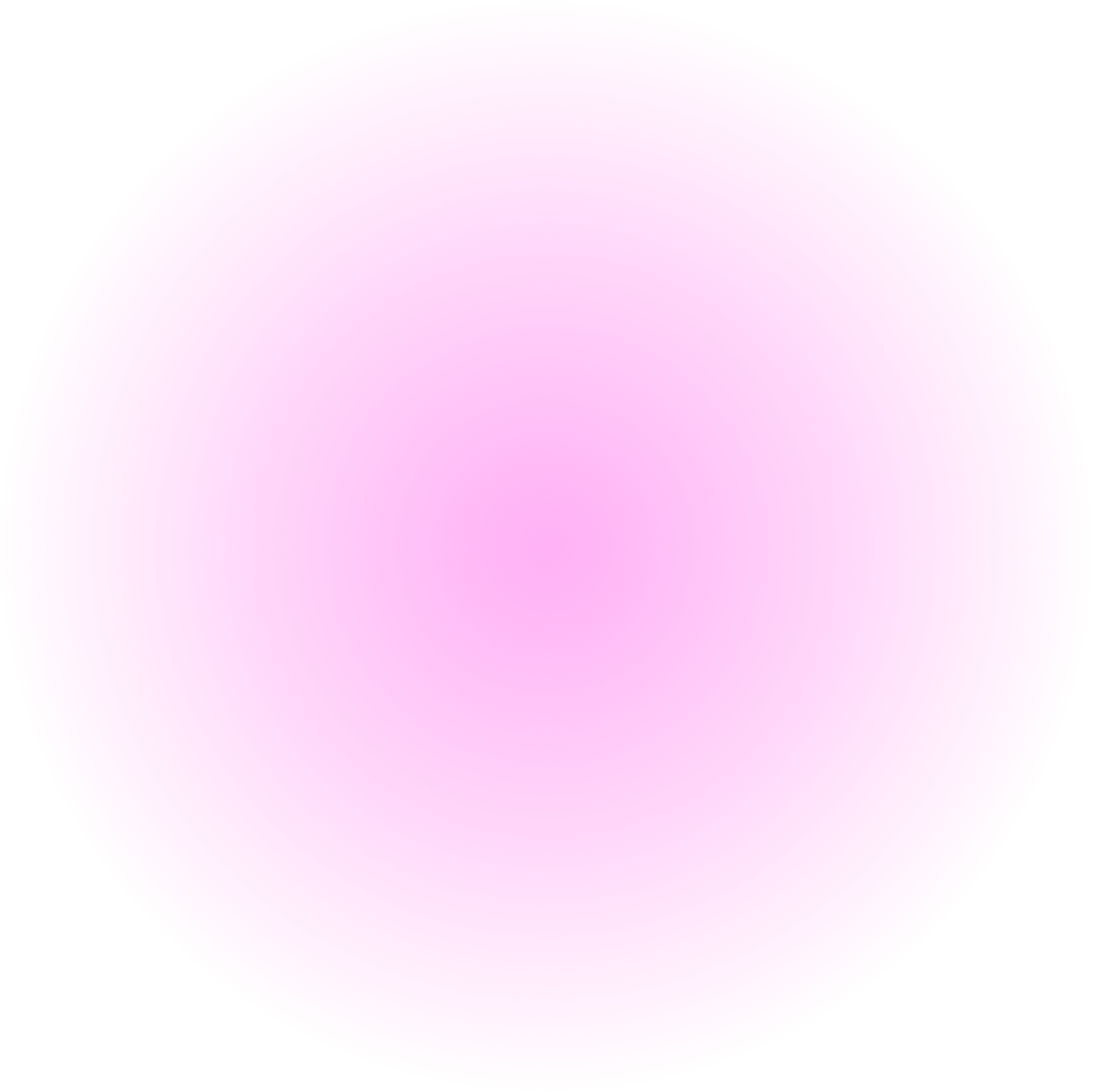 Blush transparent round gradient